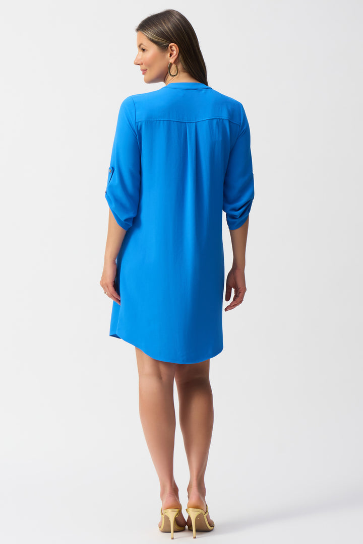 ZIP NECK TUNIC DRESS