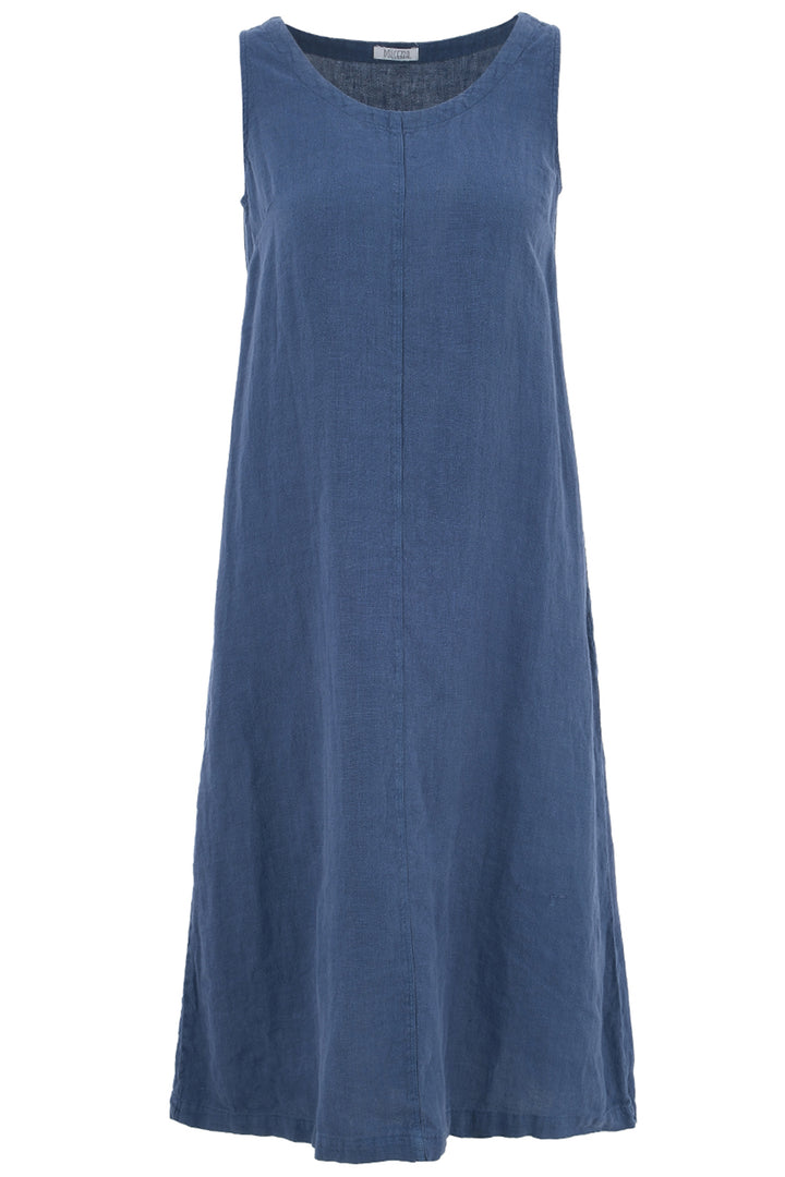 LINEN SLEEVELESS DRESS