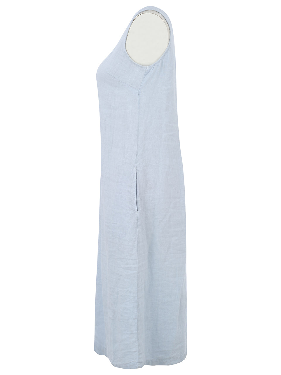 LINEN SLEEVELESS DRESS