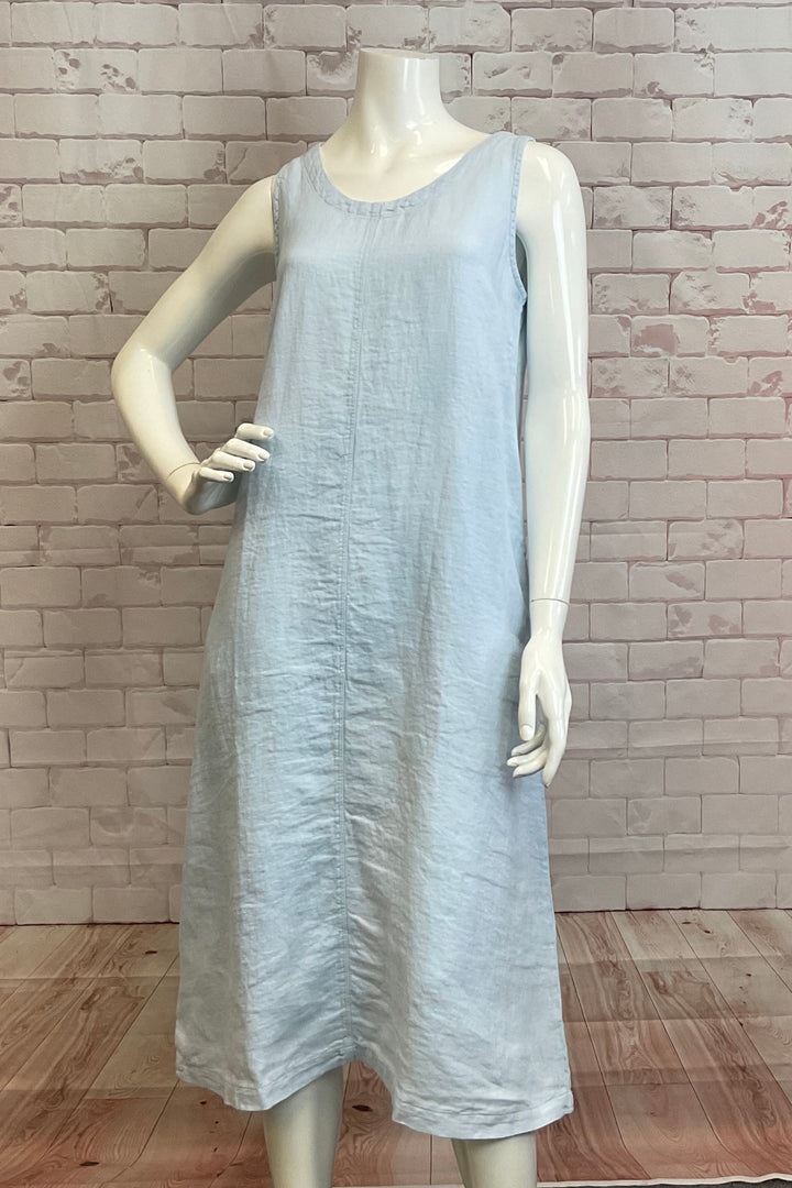 LINEN SLEEVELESS DRESS