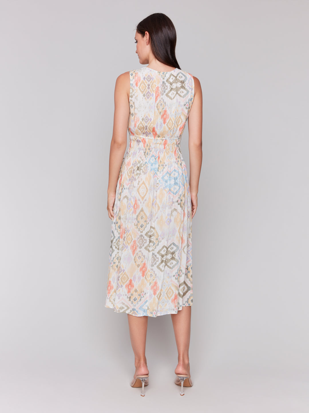 LEMONADE SOFT IKAT SLEEVELESS DRESS