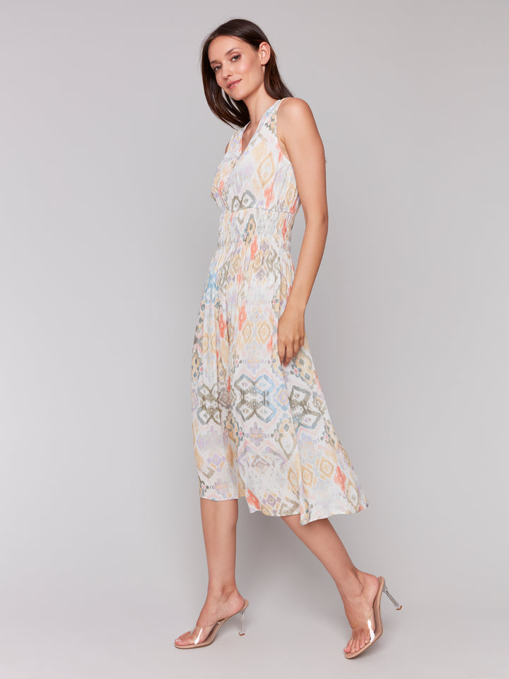 LEMONADE SOFT IKAT SLEEVELESS DRESS