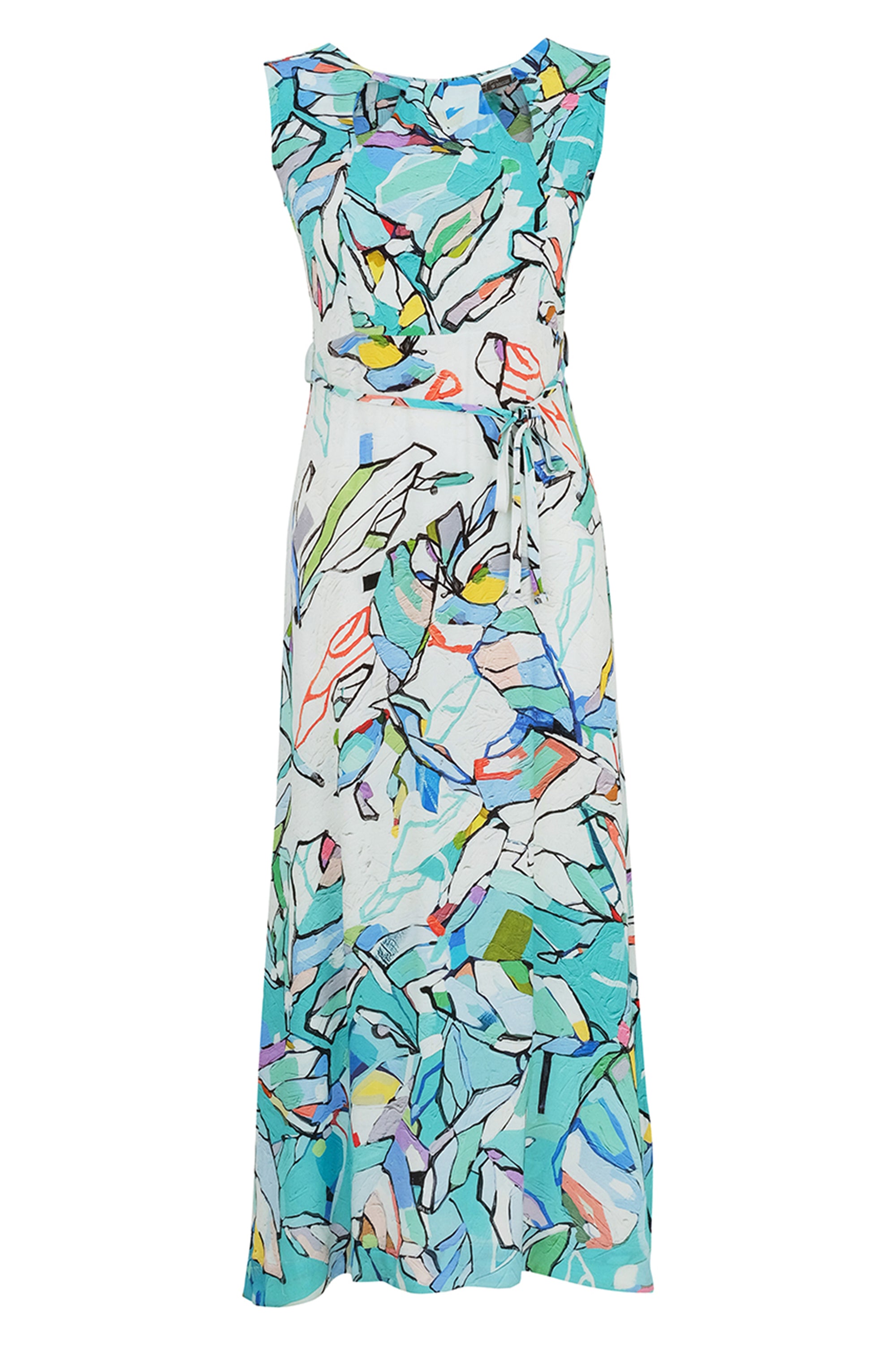 ワンピース maison celon sleeveless silhouette dress Sleeveless Cotton Tee Dress — Vanilla – La Garçonne