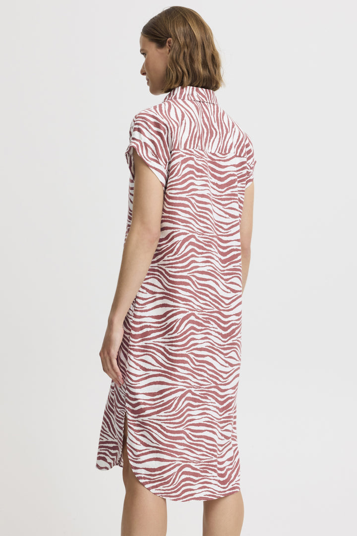ANIMAL LIGHT MAHOGANY DUSTER DRESS