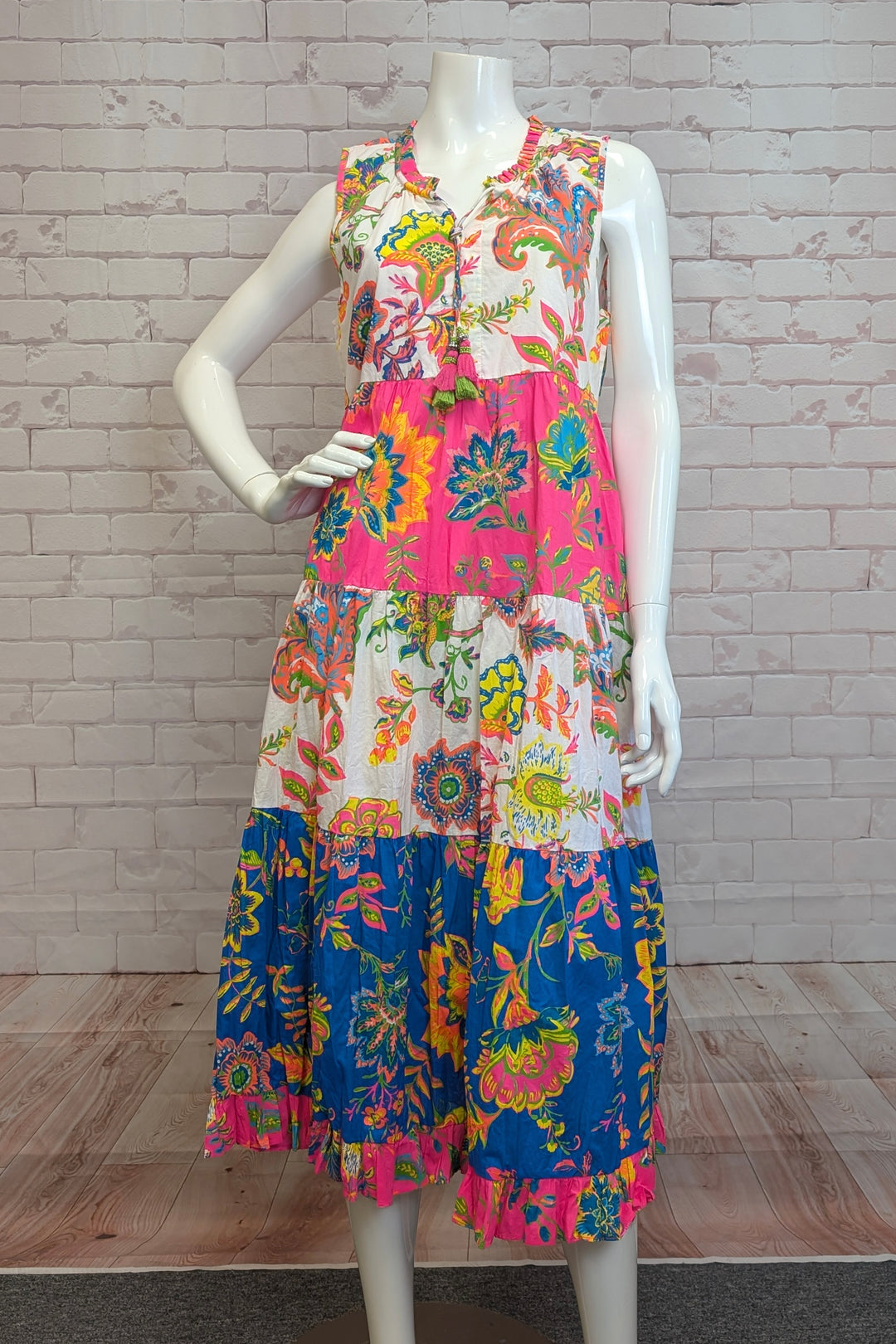 LE MONRE SLEEVELESS BOHO DRESS