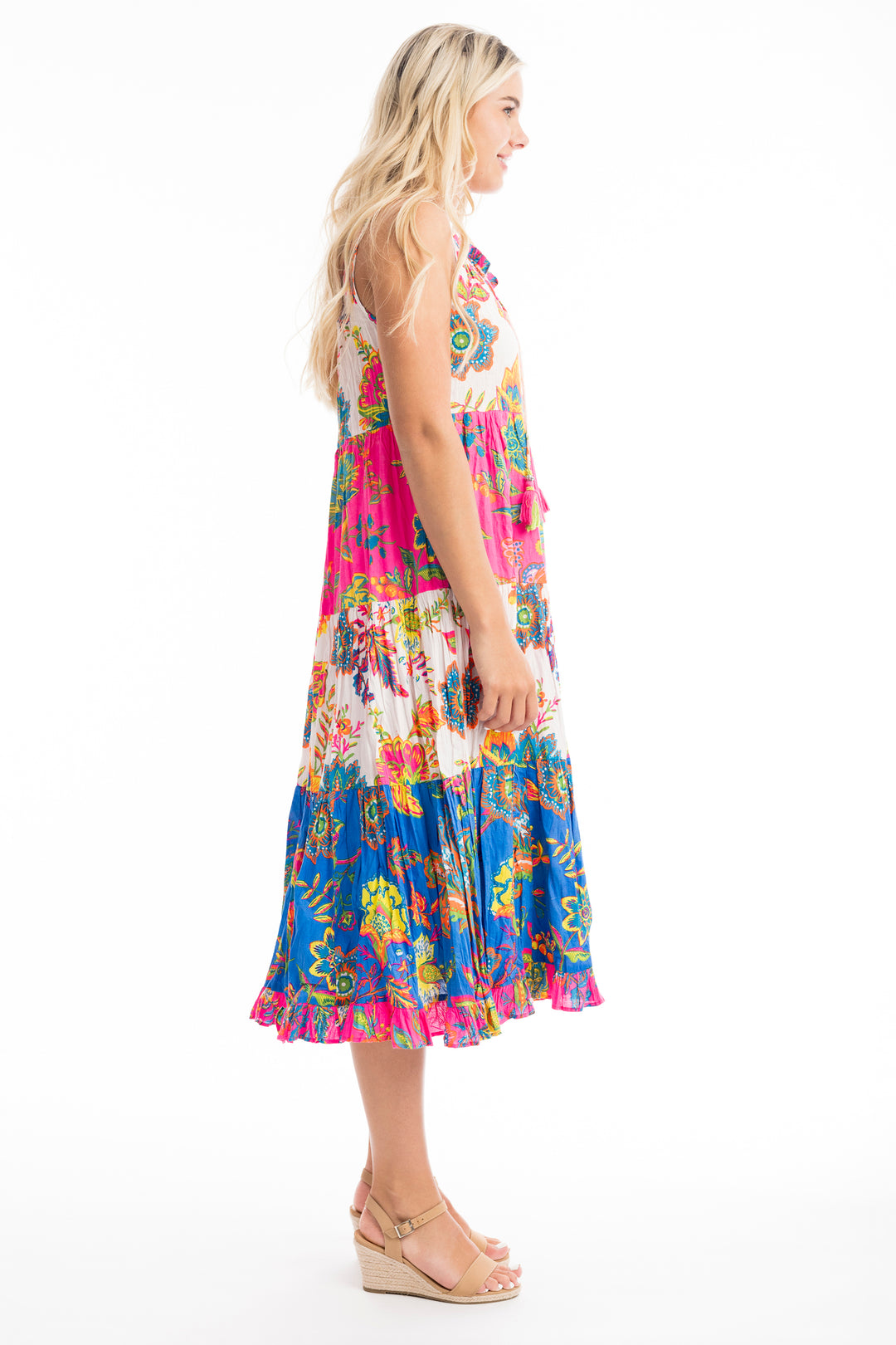 LE MONRE SLEEVELESS BOHO DRESS