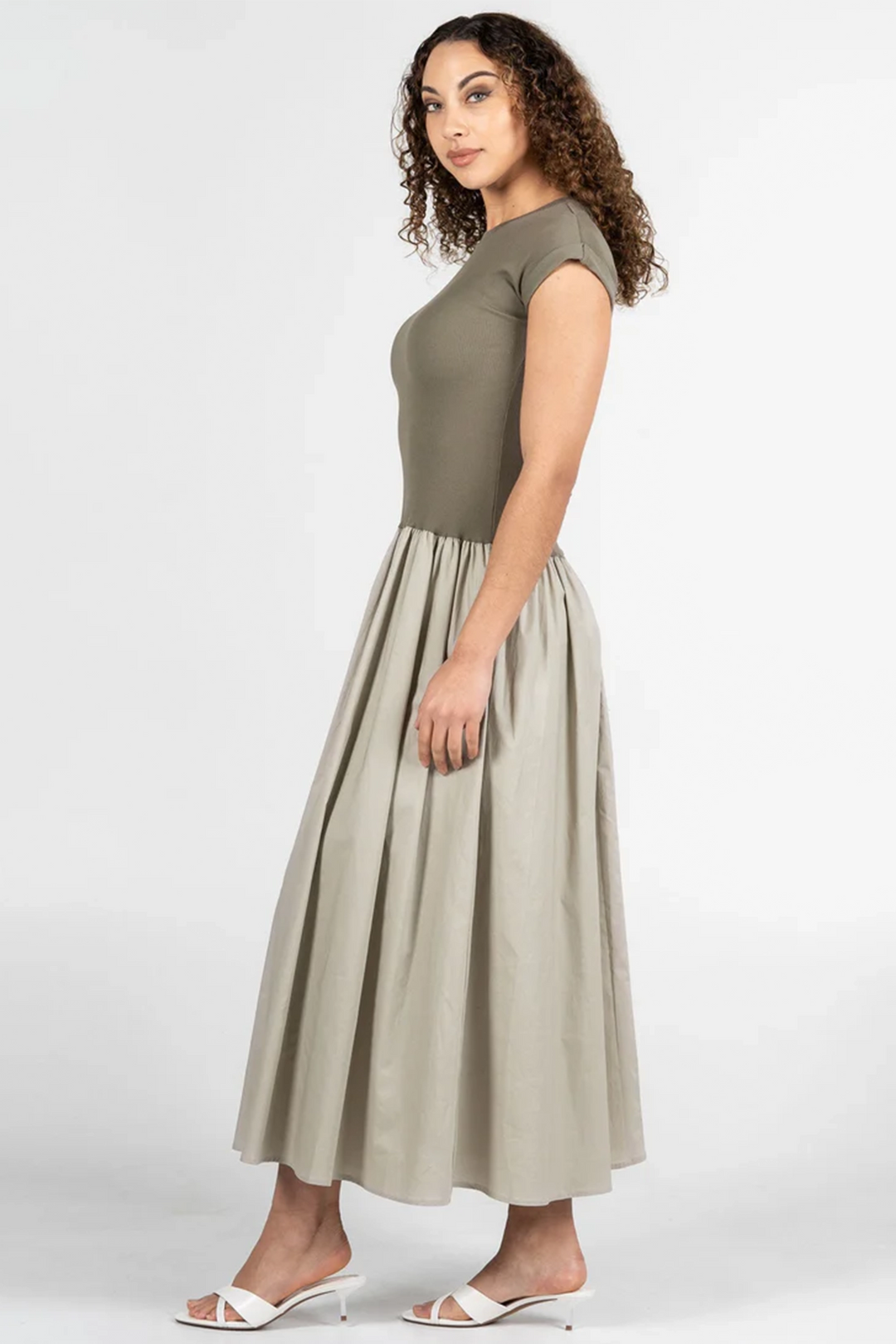 CAP SLEEVE MAXI DRESS