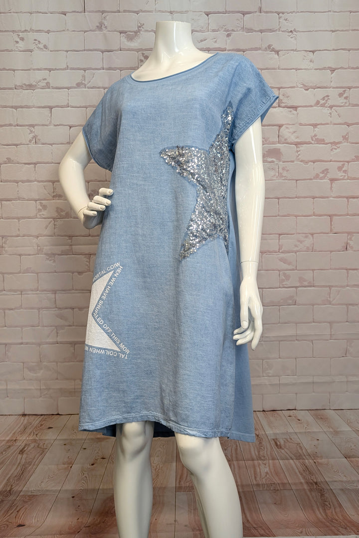 SEQUIN STAR DRESS
