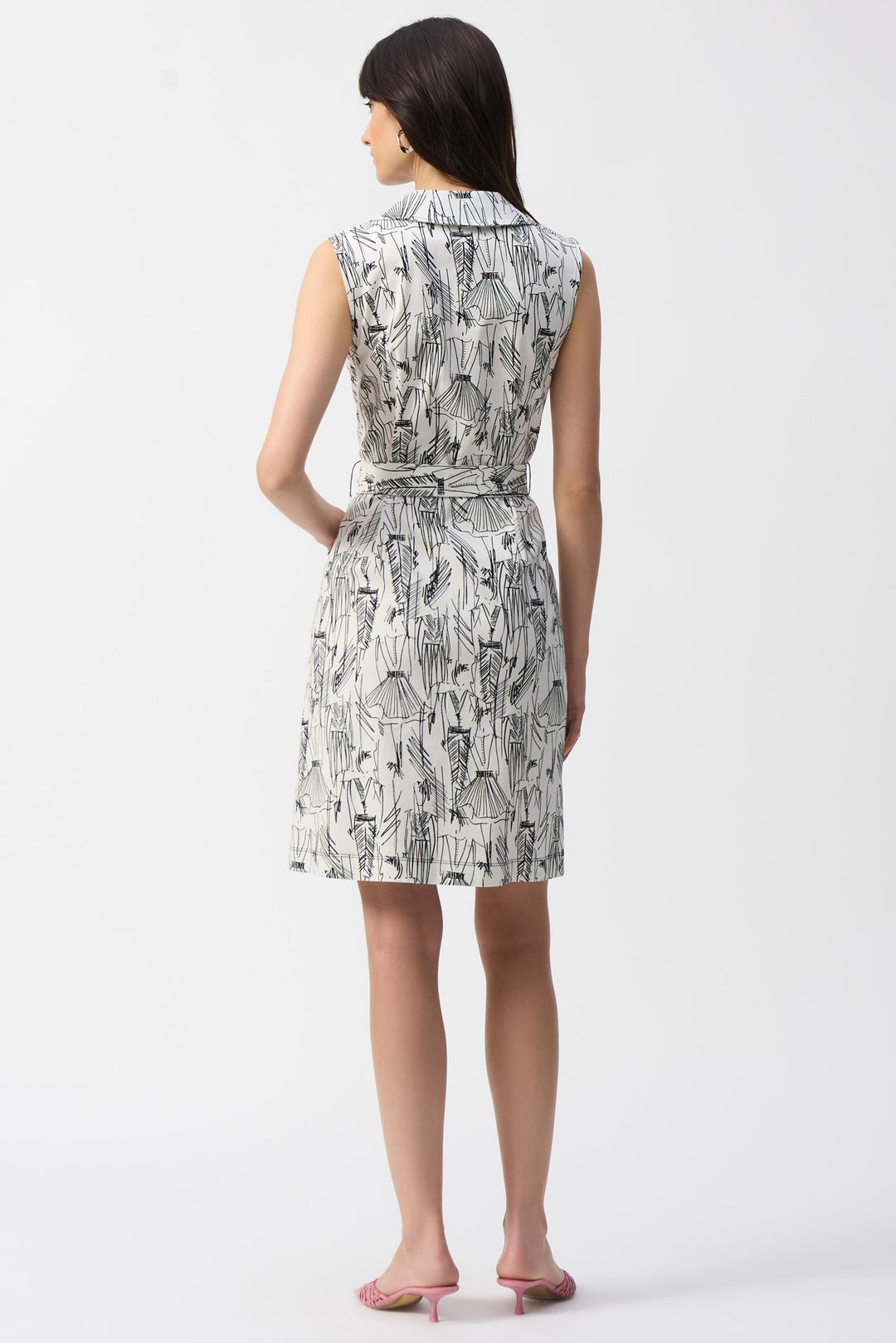 FASHION PRINT ZIP FRONT DRESS