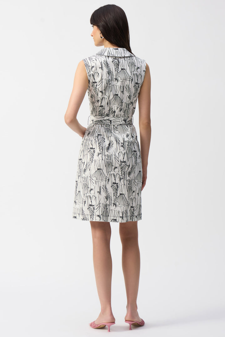 FASHION PRINT ZIP FRONT DRESS