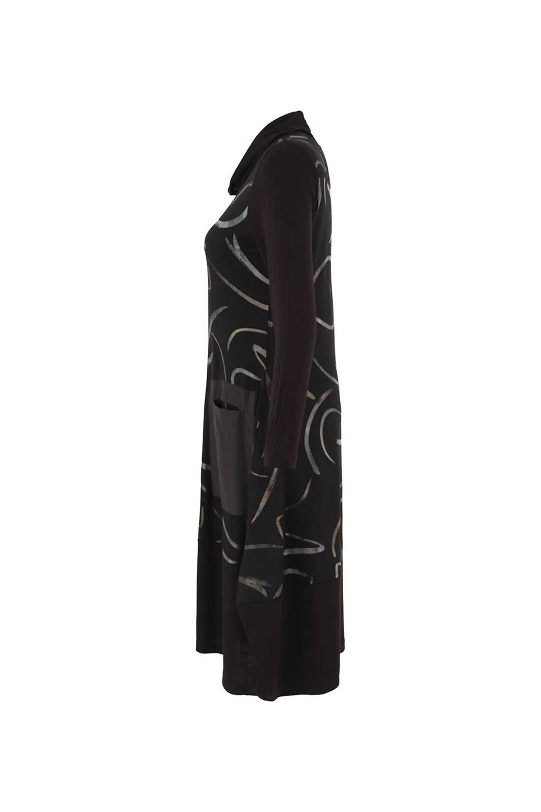 DANCING IN THE DARK KNIT COCOON DRESS WITH MEMORY POCKETS