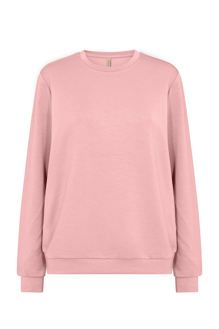 Soya Concept Fall 2024  With a round neckline and a playful 'femme' print on the back, this sweatshirt is perfect for lounging around the house on lazy days, no really! 