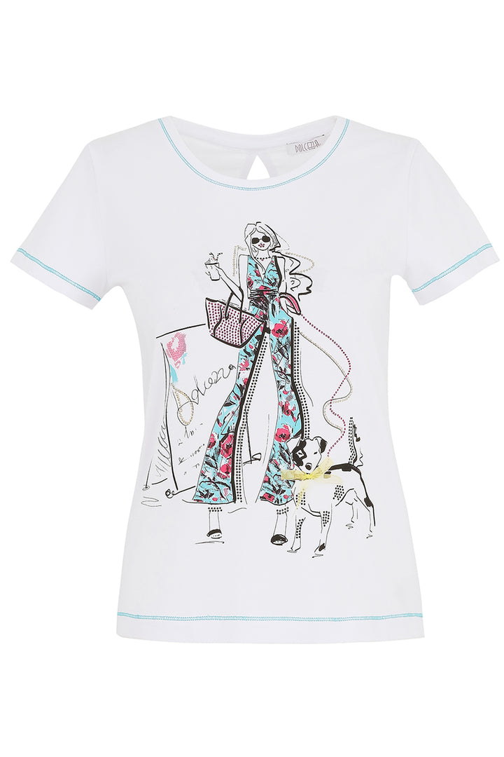 GIRL & DOG PRINT TEE