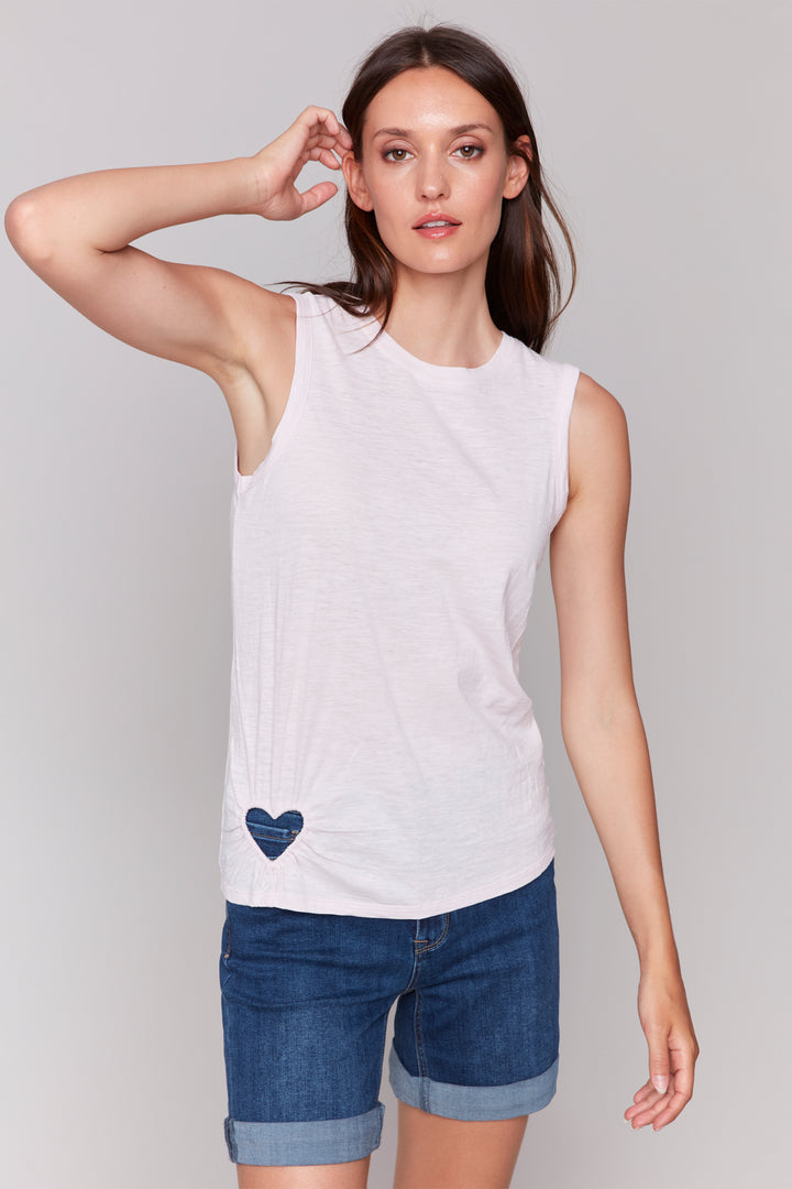 TANK TOP WITH HEART CUT OUT