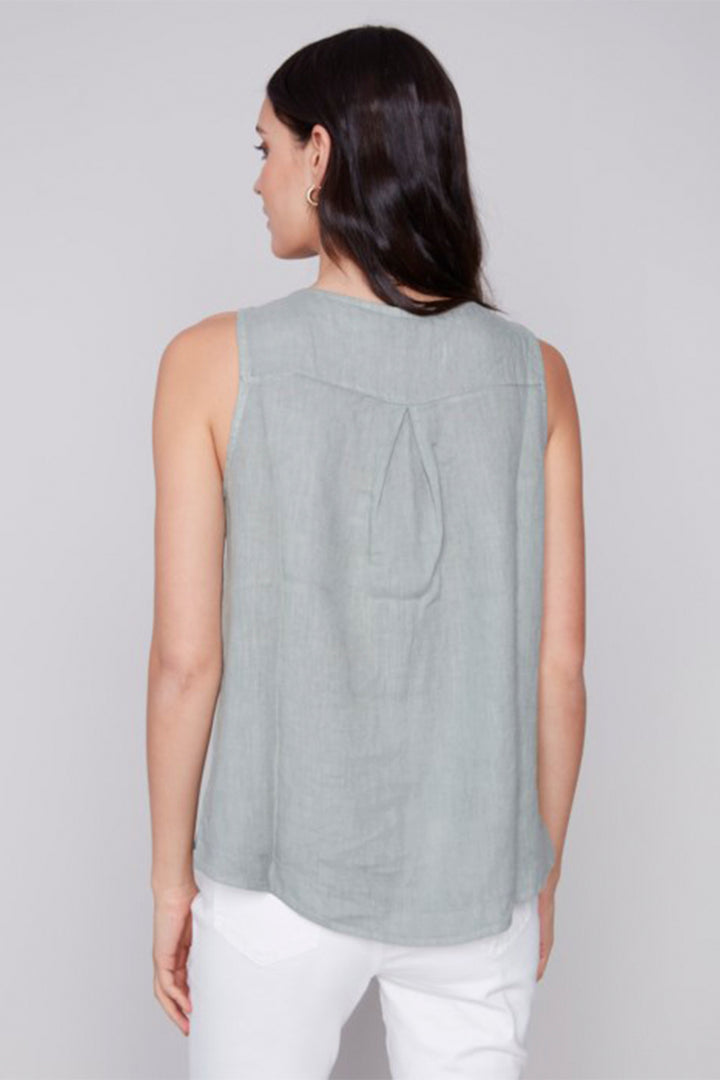 TANK TOP WITH SIDE BUTTONS