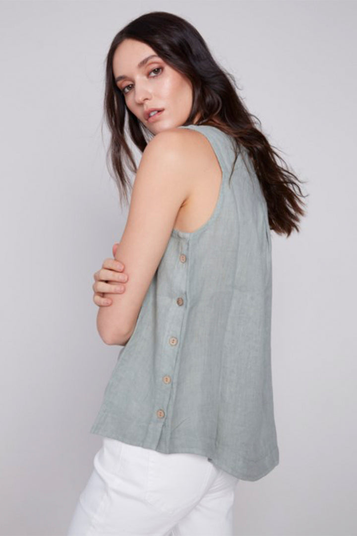 TANK TOP WITH SIDE BUTTONS