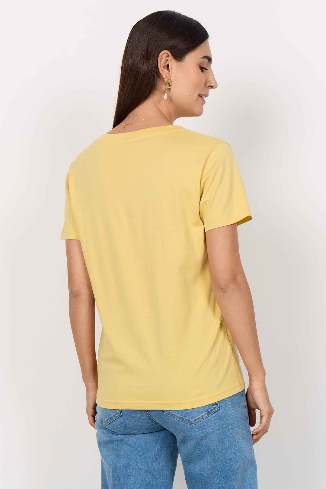 COTTON V-NECK TEE