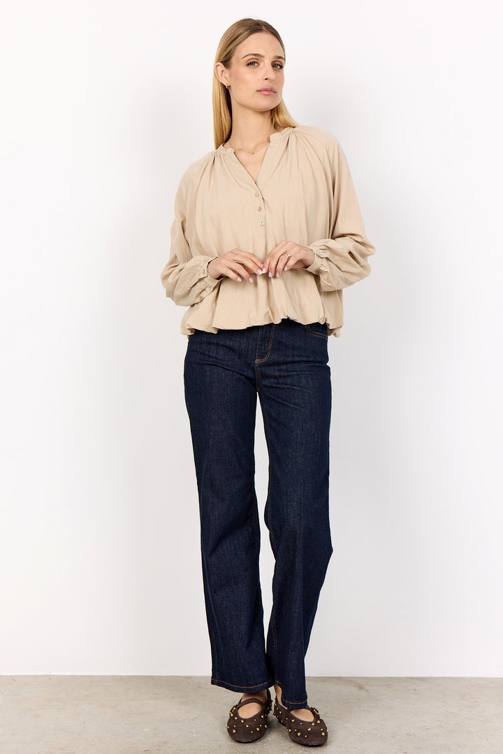 SAND BALLOON BLOUSE