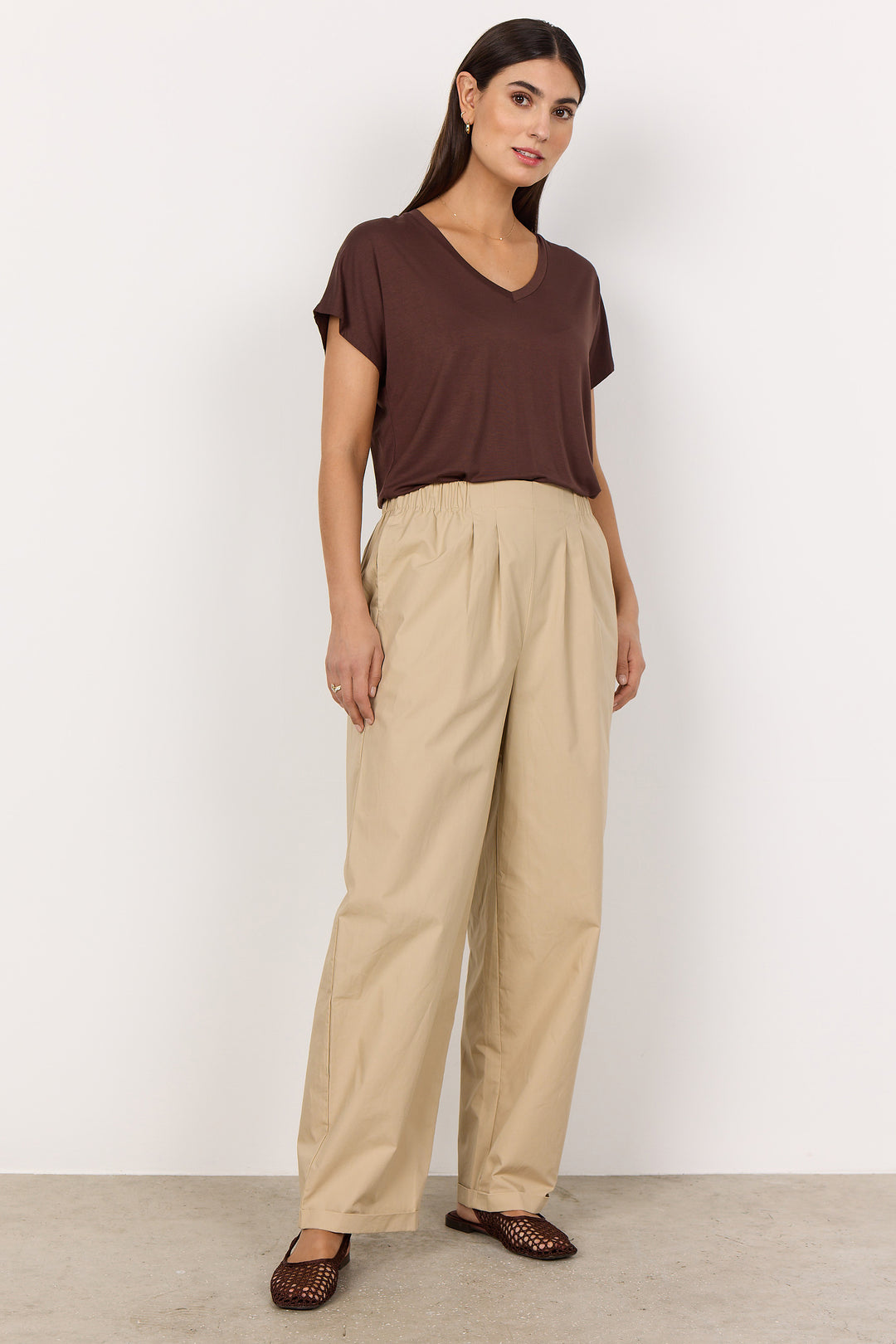 LYOCELL V-NECK TEE