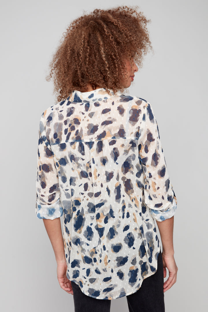 ANIMAL PRINTED BLOUSE