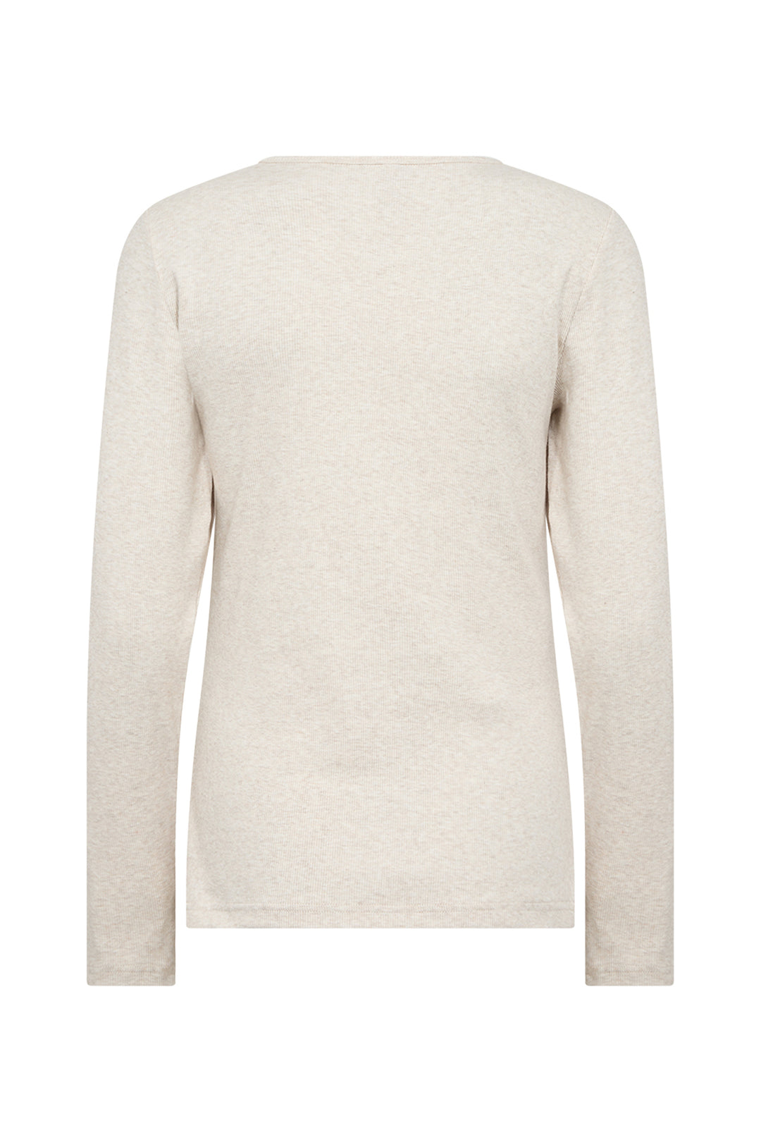 COTTON LS RIBBED TEE
