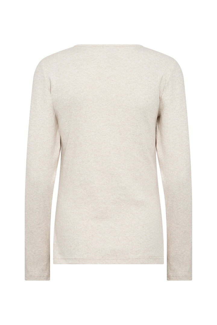 COTTON LS RIBBED TEE