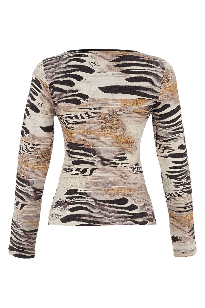 UNBALANCED LS ROUCHED SIDES TOP