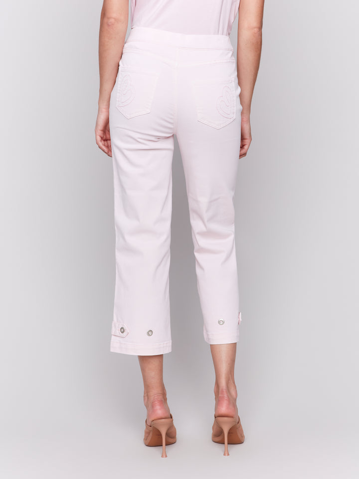 PETAL CROP PANT WITH TAB HEM