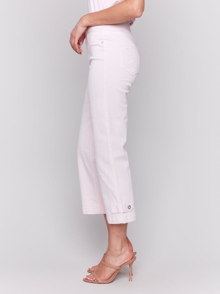 PETAL CROP PANT WITH TAB HEM