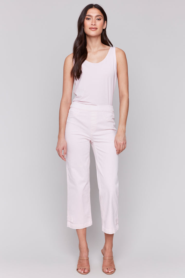 PETAL CROP PANT WITH TAB HEM