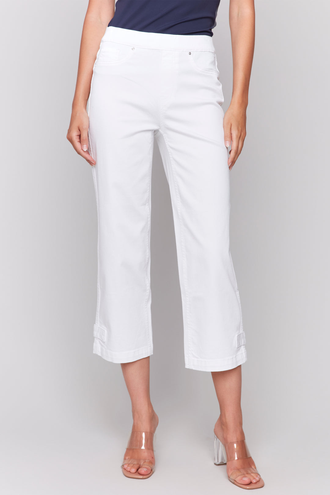 PETAL CROP PANT WITH TAB HEM