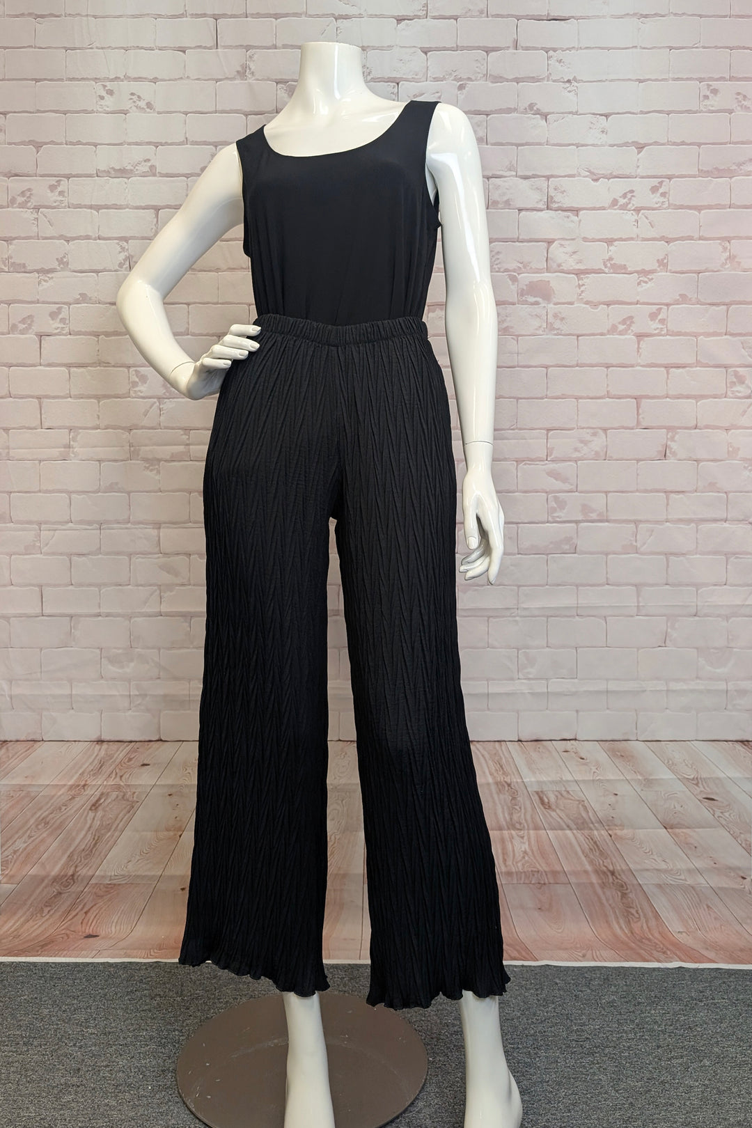 HERRINGBONE CRINKLE PANT