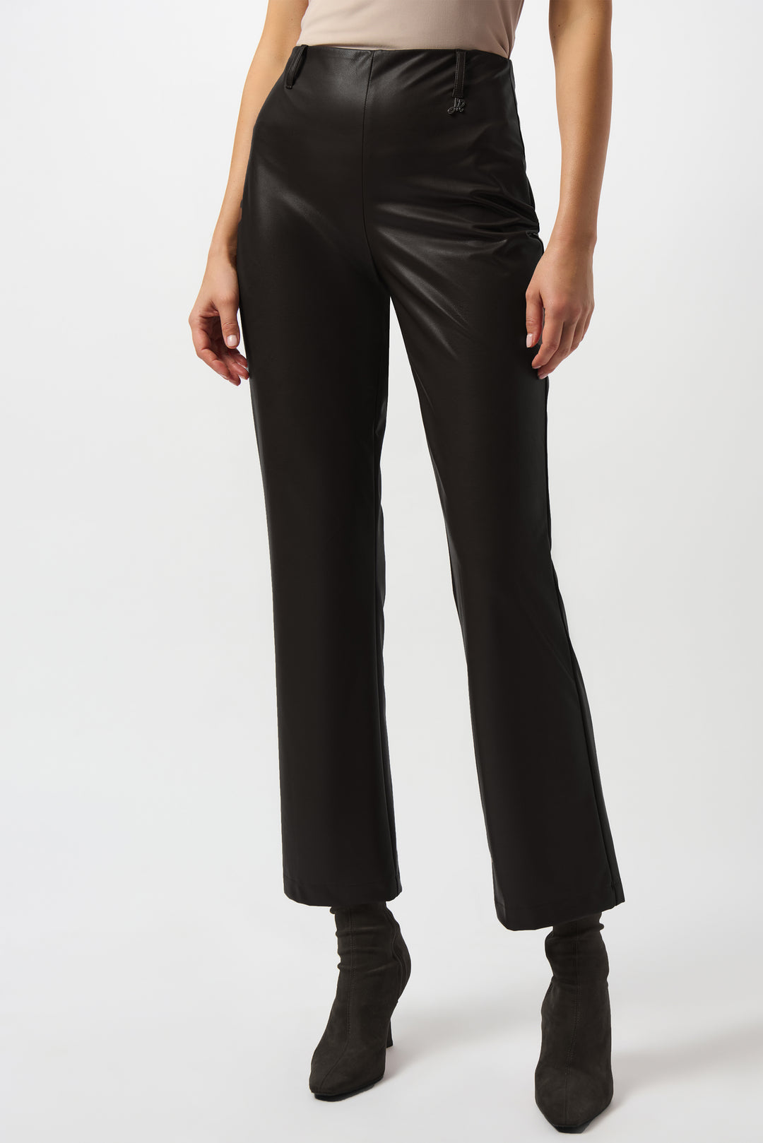 PLEATHER WIDE LEG PANT
