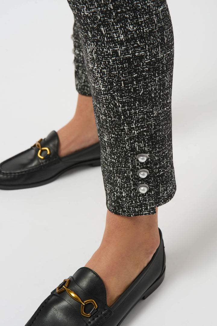 TWEED PRINT STRAIGHT PANT