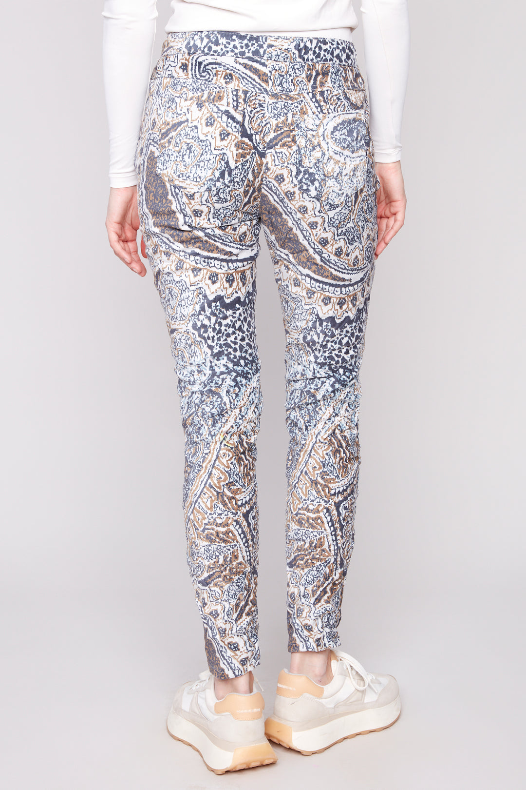 BOHEMIAN PRINTED CRINKLE SUEDE JOGGER