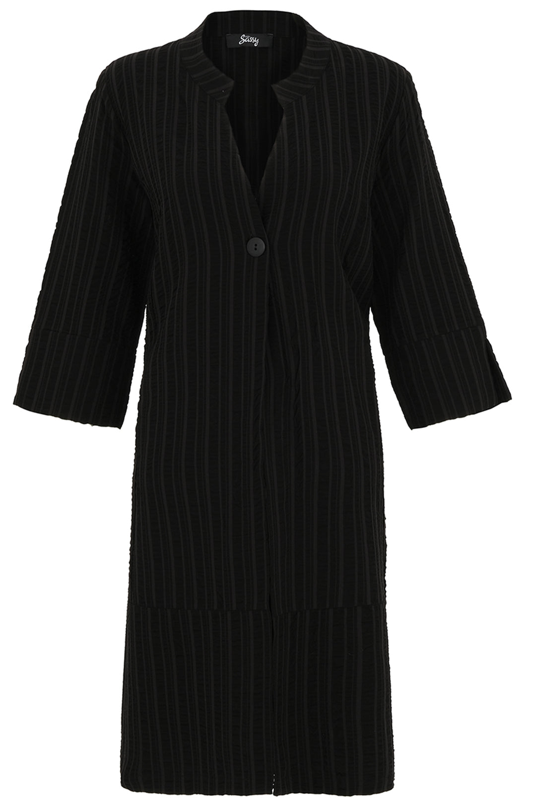 PERFECT WORLD CRINKLED STRIPES DUSTER