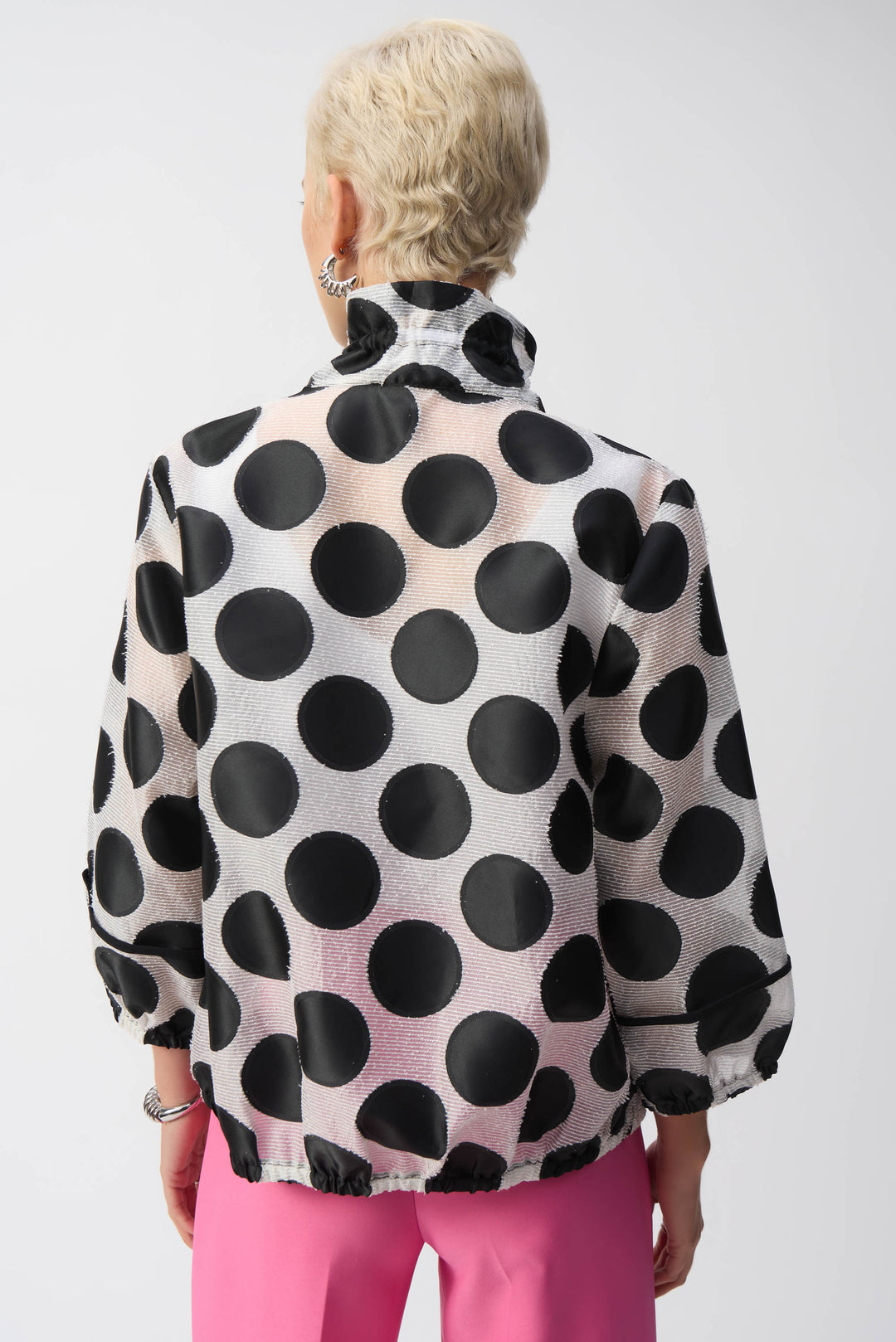 POLKA DOT ZIP JACKET