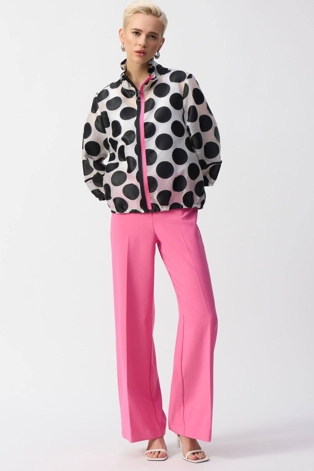 POLKA DOT ZIP JACKET