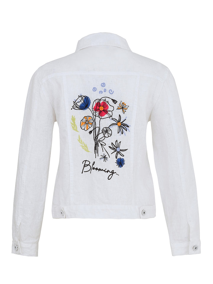 SUMMER BOUQUET WHITE SIGNATURE JACKET