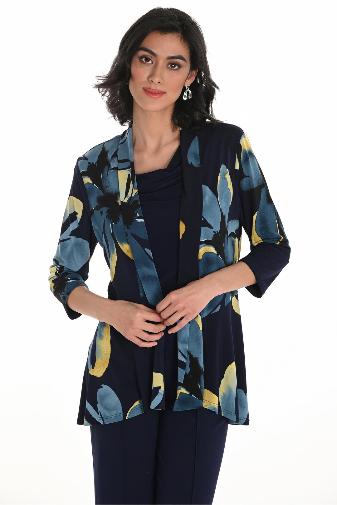 Frank Lyman Fall 2025 
Made from ultra light and airy mesh fabric, this versatile piece can be dressed up or down, you choose!