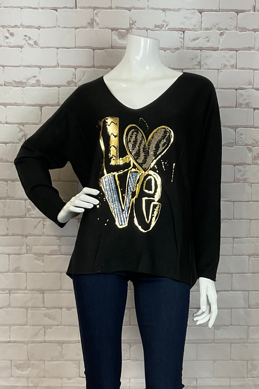 FOIL LOVE TOP