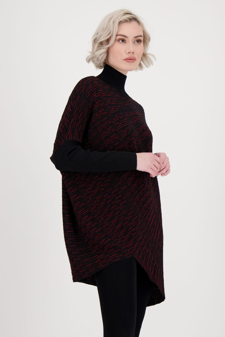 LUREX ASYMMETRIC HEM TUNIC