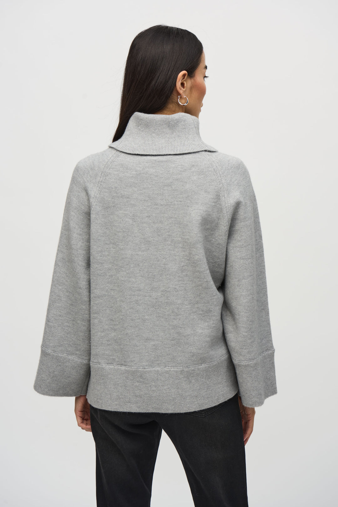 COWL NECK SEQUIN FRONT TOP