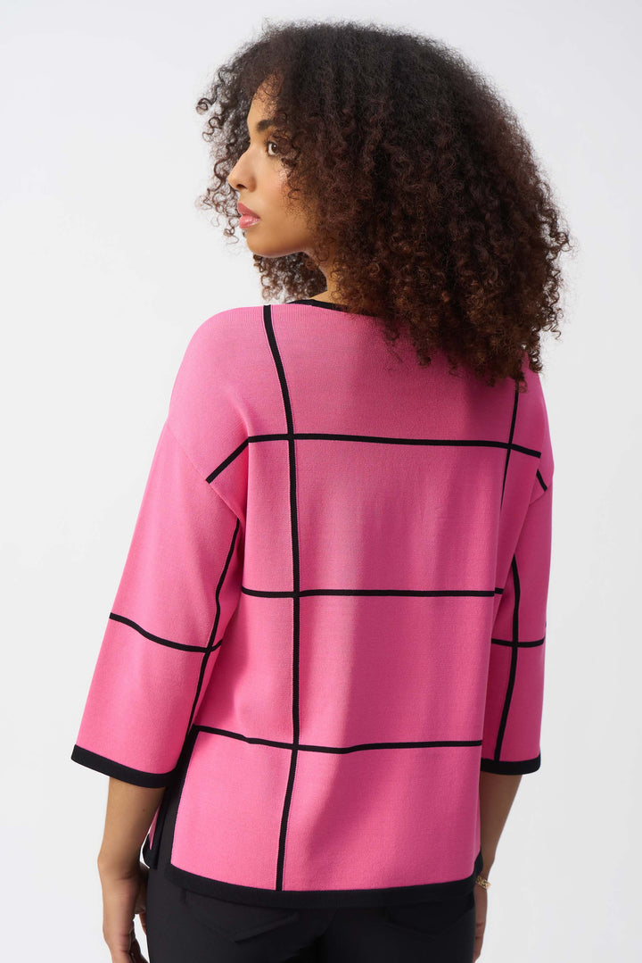 WINDOWPANE 3/4 SLEEVE TOP