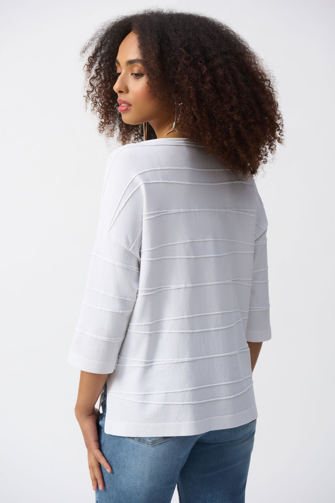 RIB 3/4 SLEEVE TOP