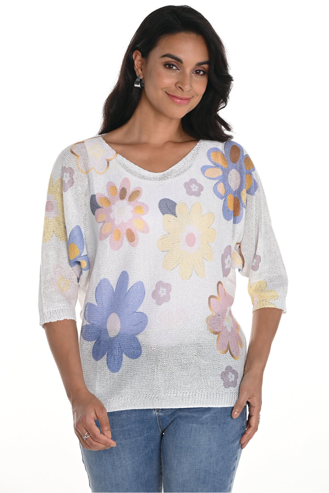 FLORAL DOLMAN TOP