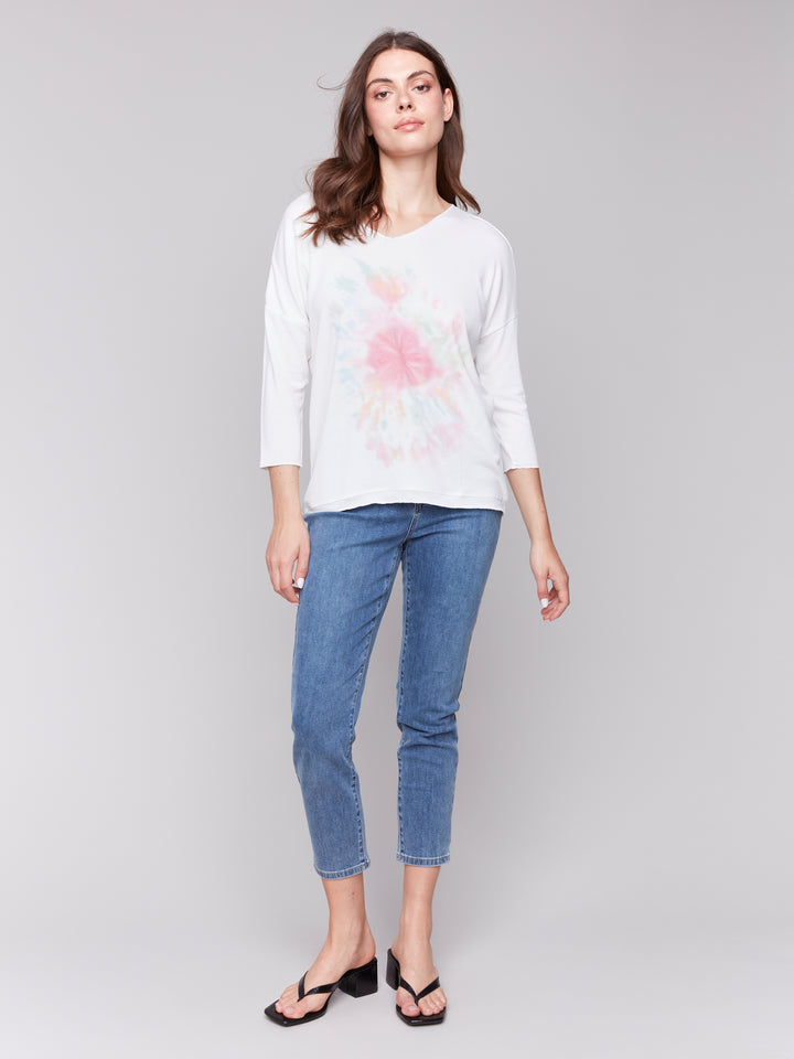 GALAXY MUTED FLORAL TOP