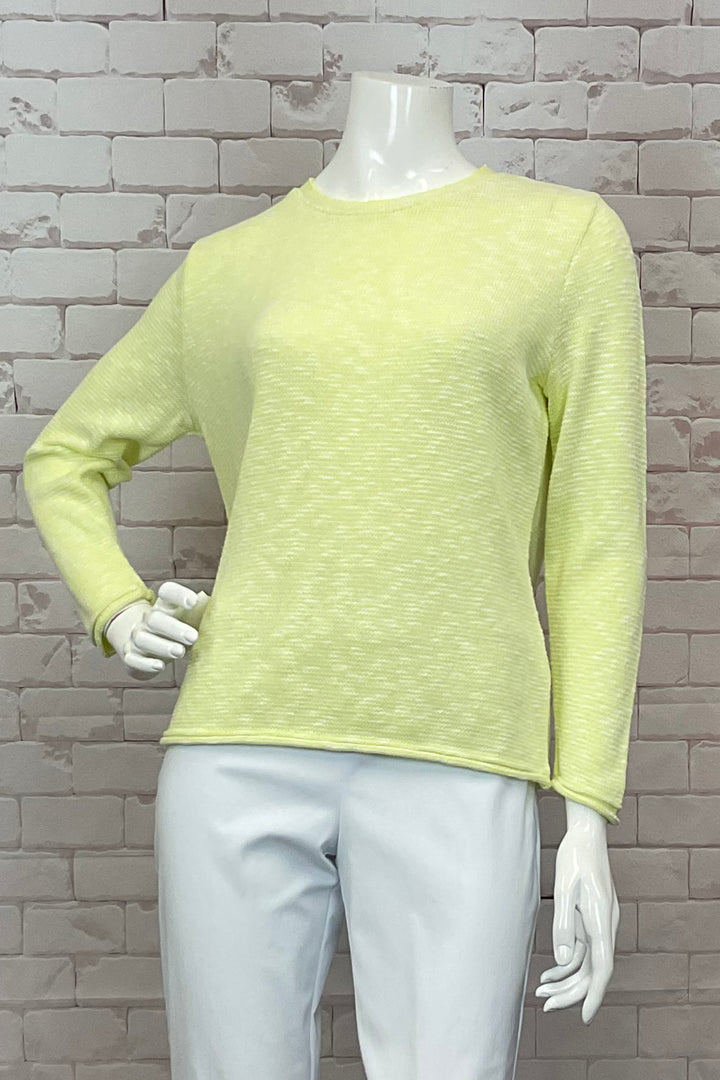 WILLOW TEXTURED CREW TOP