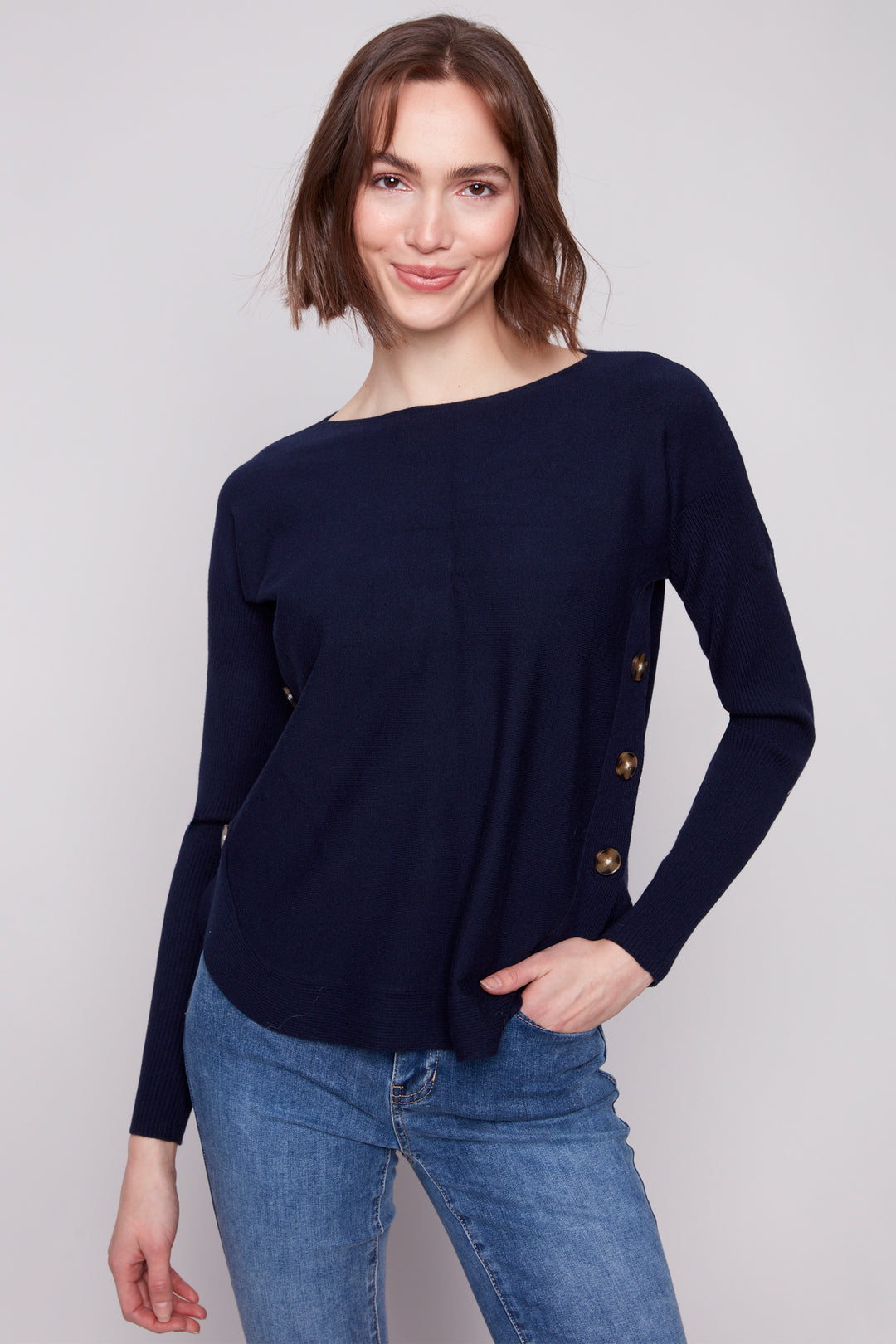 LS TOP WITH SIDE BUTTONS