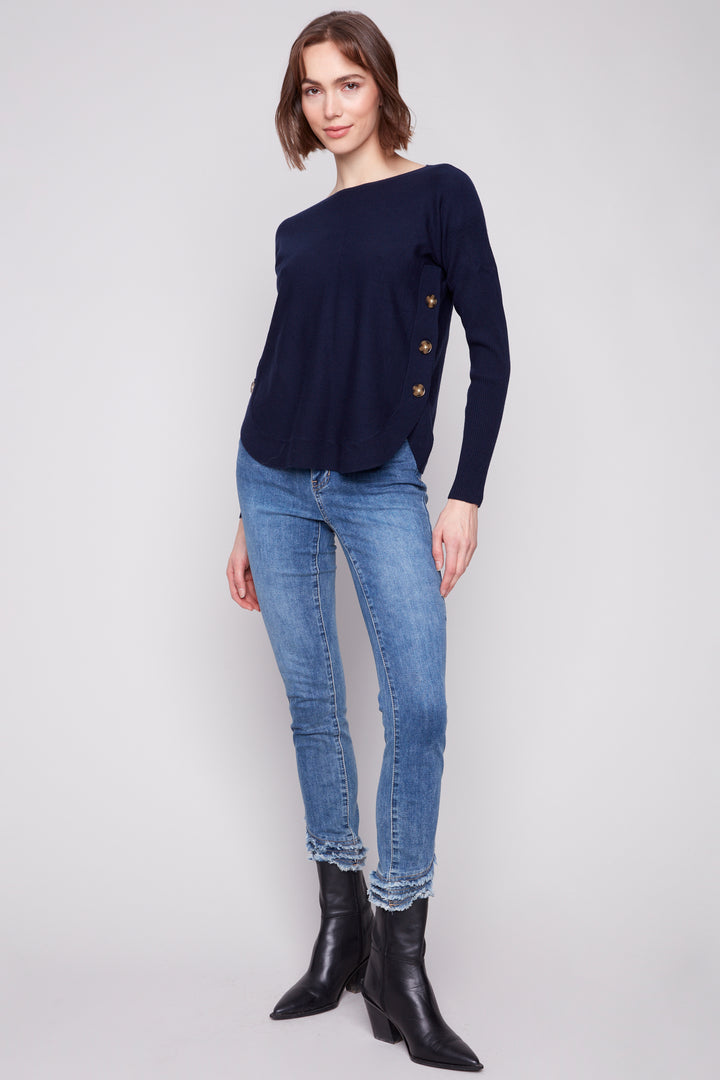 LS TOP WITH SIDE BUTTONS